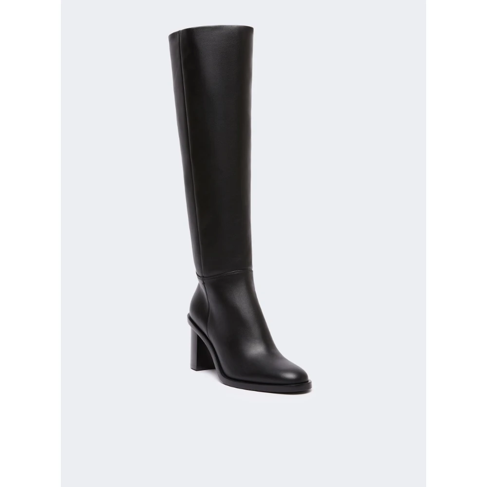 Max Mara Dame Sko Svart 37 EU, - side b