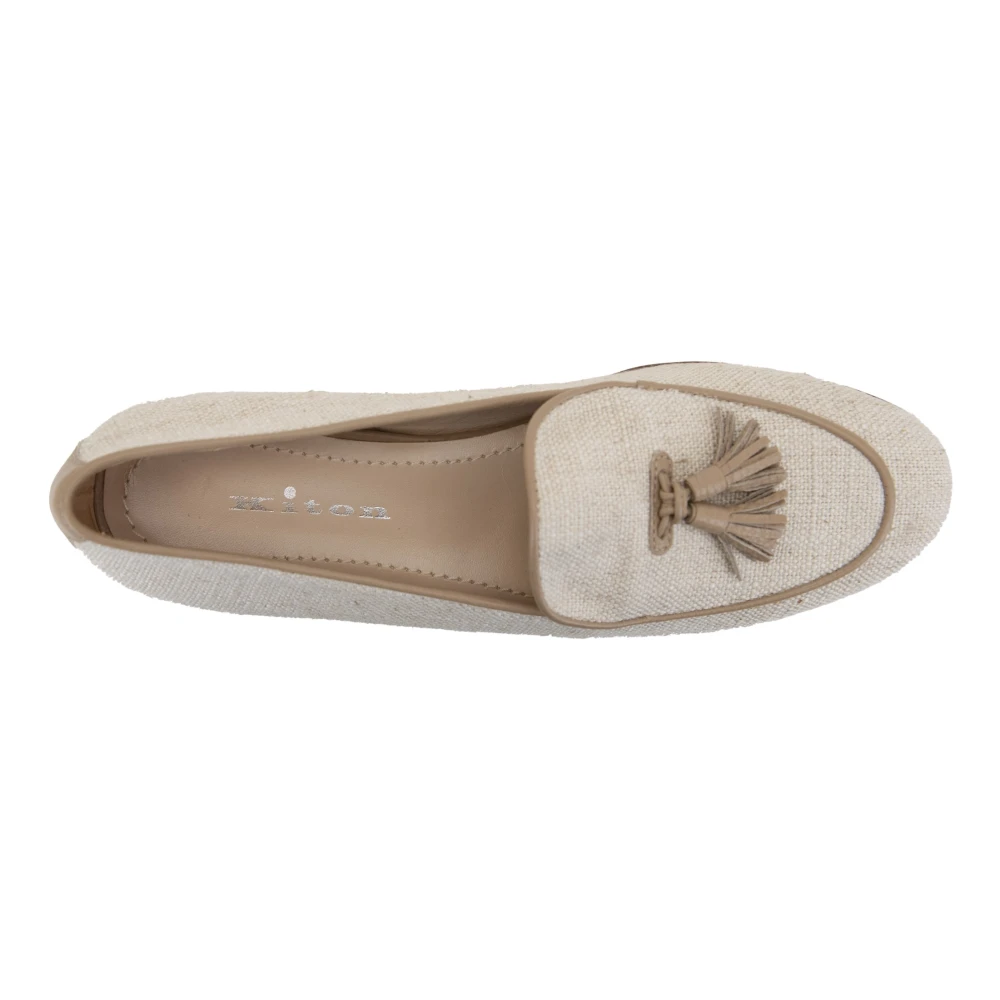 Kiton Dame Sko Beige 39 EU - side b