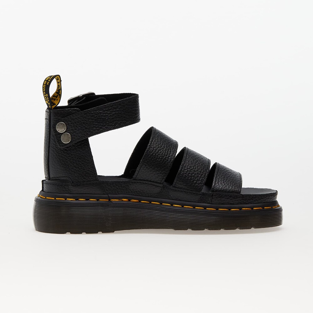Dr. Martens Clarissa II Quad 3 Strap Sandal Black Milled Nappa EUR 39 - side b