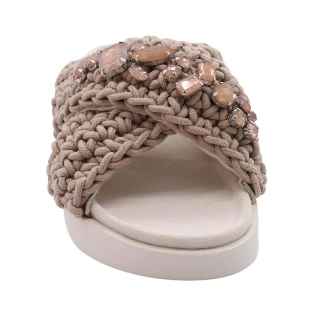 INUIKII Slipper Woven Stones 708 Taupe 37 - side b