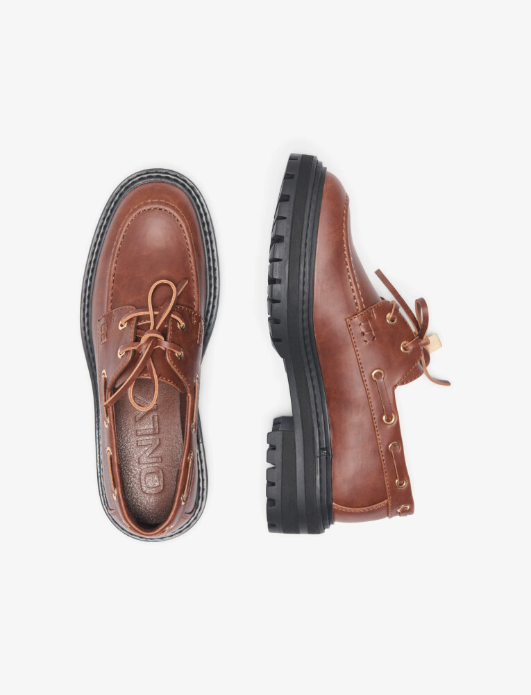 ONLY Onlbeth 6 Pu Boat Shoe   Brown   37 - main photo