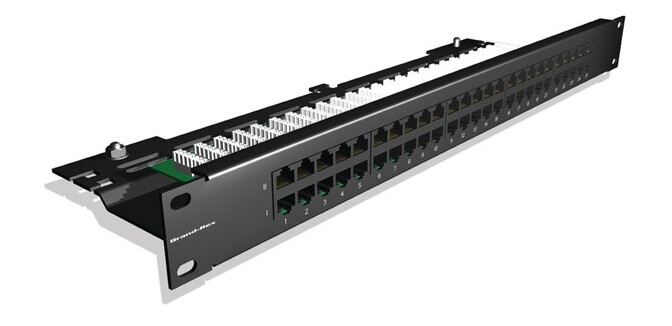 Leviton Voice patch panel 50xrj45.1u black » Best Pris på Prisradar.no