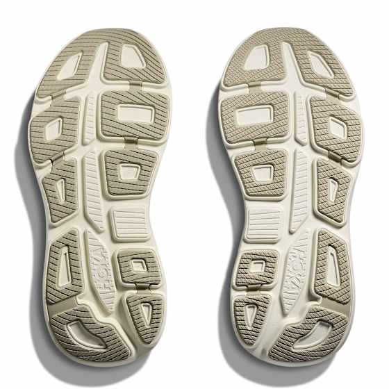 Hoka Women"s Bondi 9 Truffle Salt/Sea Glass 40 2/3 - side b