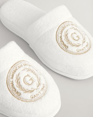 Gant Crest tøfler, unisex WHITE SM - side b