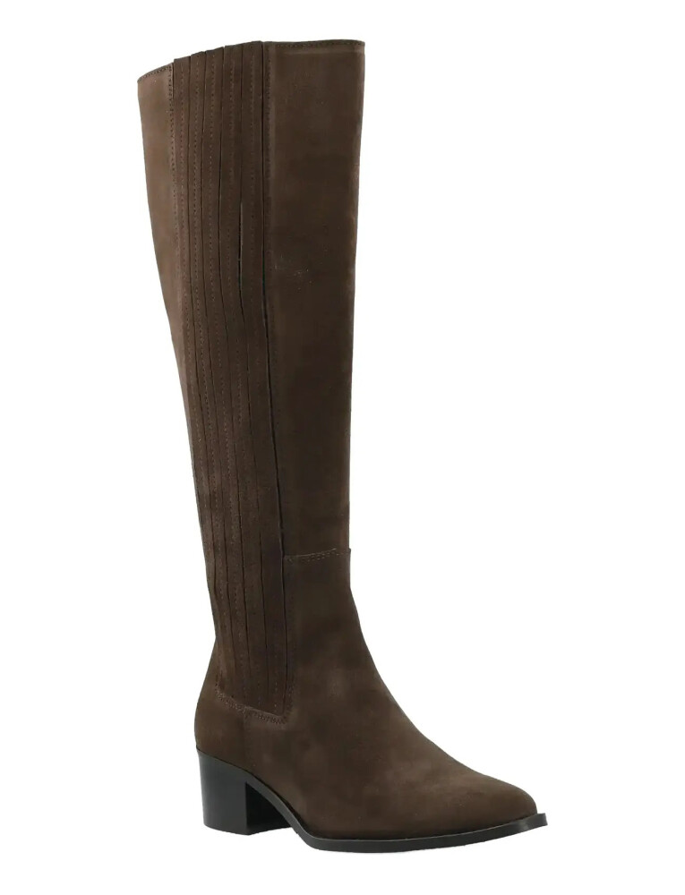 Bianco Biacarol Chelsea Knee High Boot Oily Suede - Brown - 37 - main photo