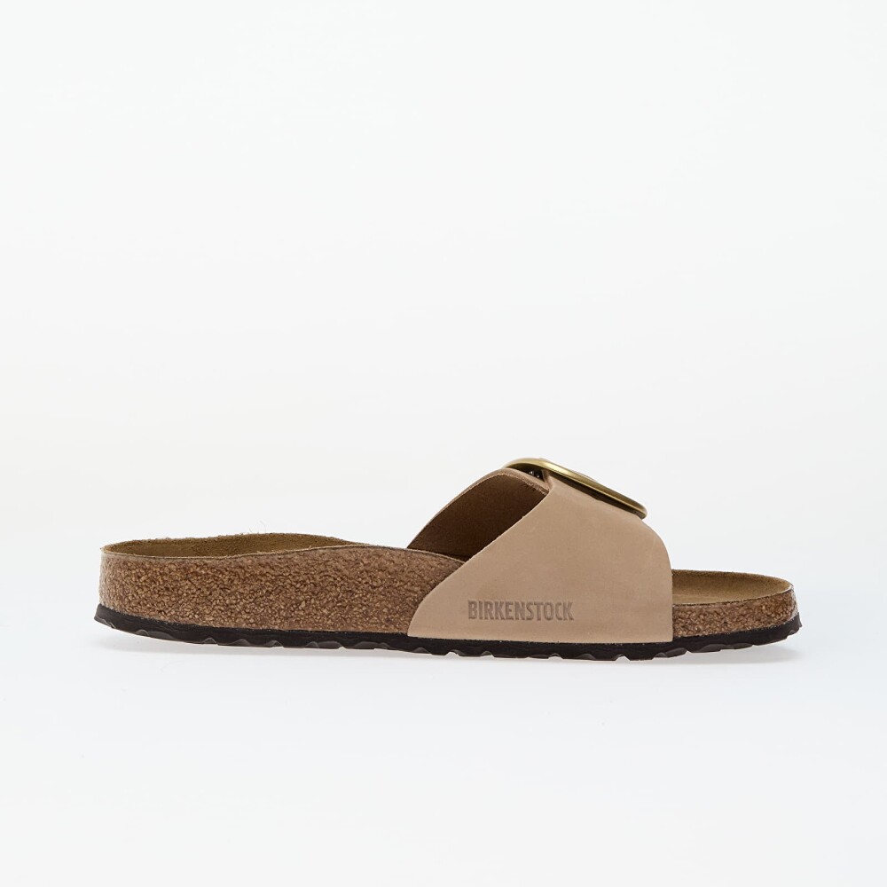 Birkenstock Madrid Big Buckle Natural Leather Nubuck Sandcastle EUR 39 - side b