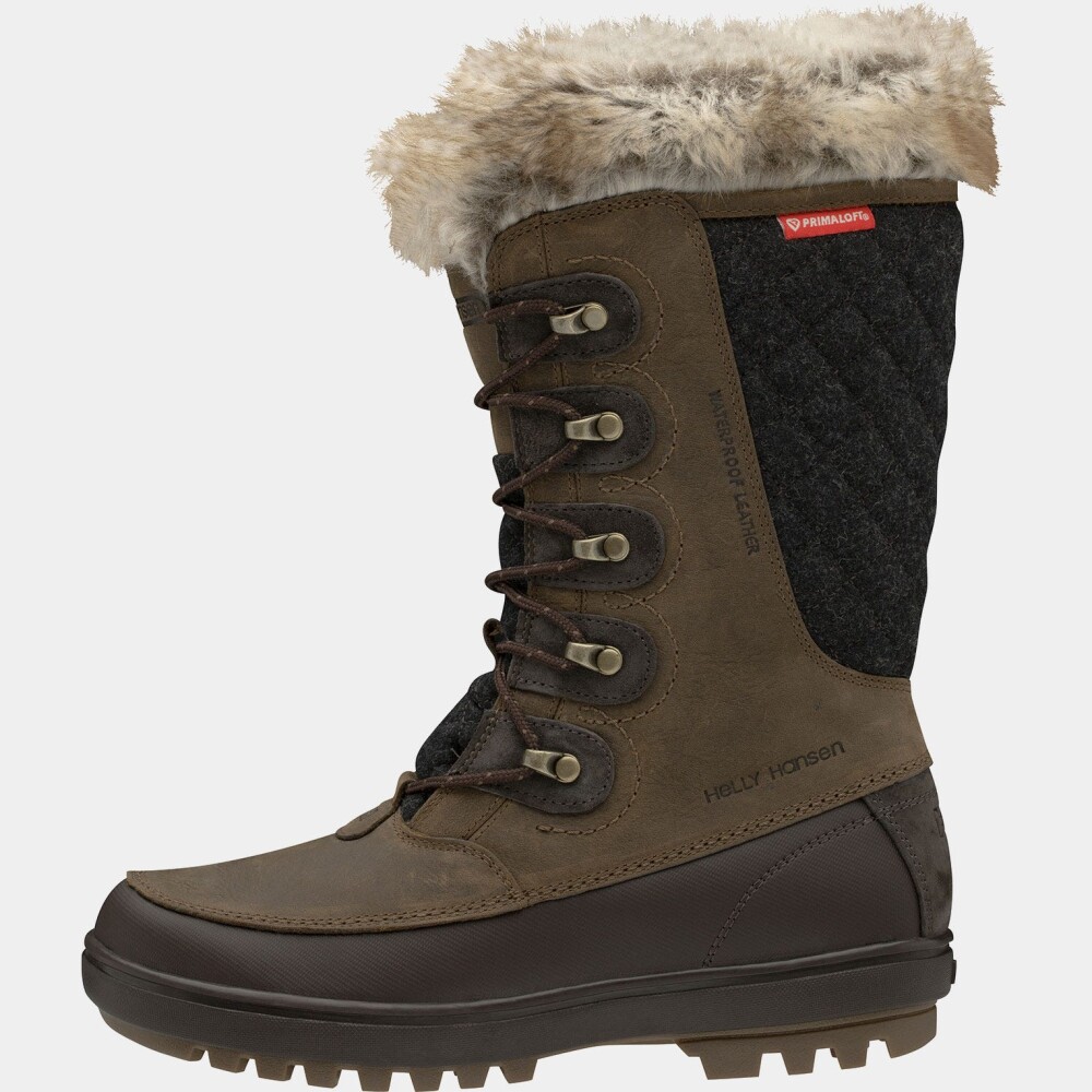 Helly Hansen Dame Garibaldi Vl Snow Støvler Med Fuskepels fôr Brun 40 - main photo