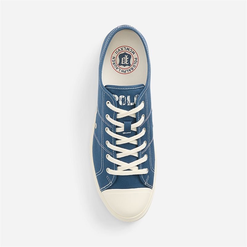 Ralph Lauren Armin Canvas Low-Top Sneaker Clancy Blue - side b
