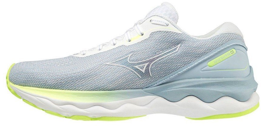 Mizuno Wave Skyrise 3 Dame White/White/Neo Lime 37 - side a