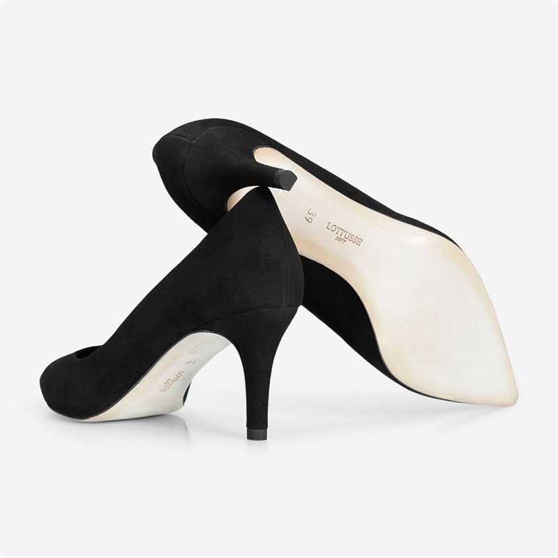 Lottusse Pumps Velour - Black - side b