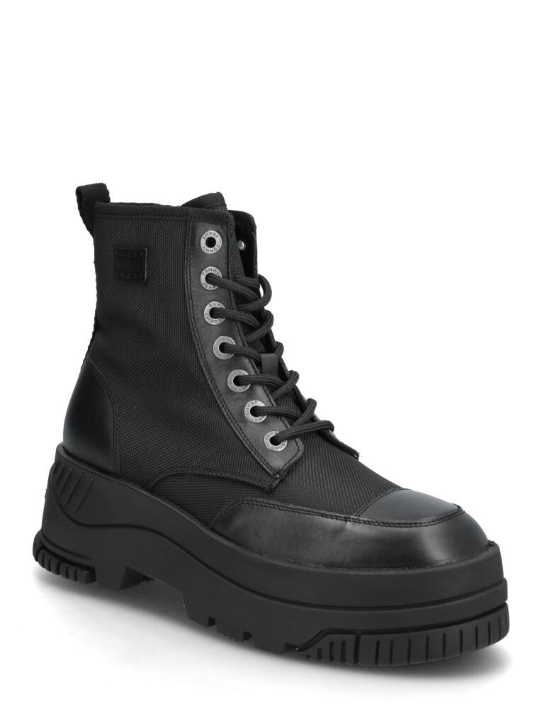 Tommy Hilfiger Tjw Lace Up Flatform Boot - Black - 38 - main photo