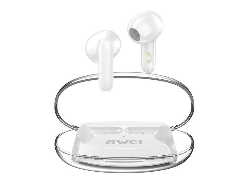 Awei Bluetooth 5.3 T85 Enc Tws Hodetelefoner Hvit