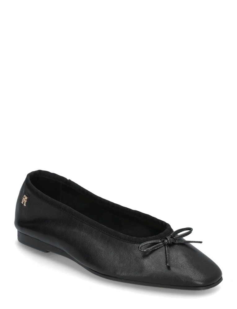 Tommy Hilfiger Soft Leather Ballerina Bow - Black - 38 - main photo
