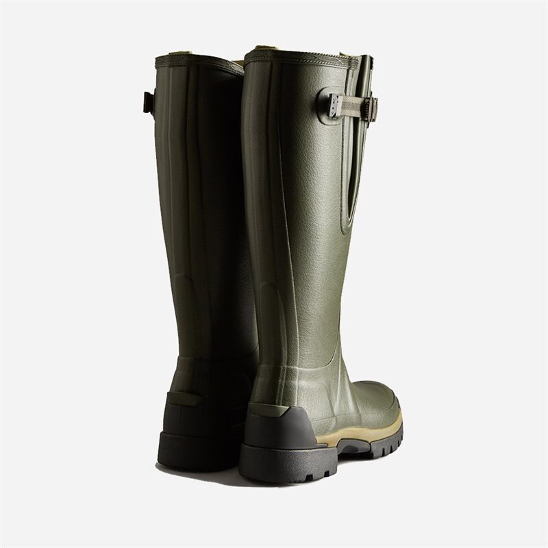 Hunter Womens Balmoral Tall Side Adjustable Dark Olive - side b