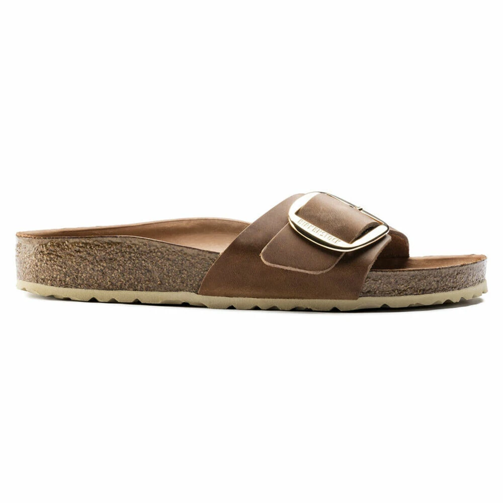 Birkenstock   Sandaler Madrid Big Buckle Leoi Cognac Hex   Brun - main photo