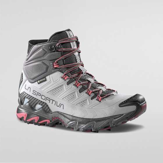 La Sportiva Ultra Raptor II Mid Leather GTX Dame Cloud/Redwood 37 - side a