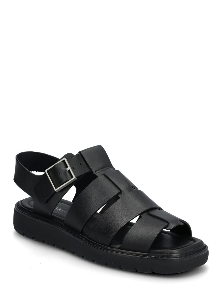 Calvin Klein Sq Molded Sndl Fisher Lth   Black   41 - main photo