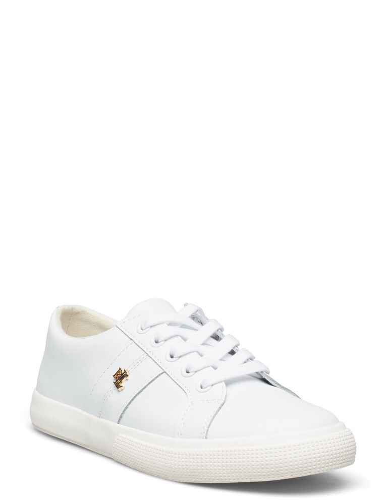 Lauren Ralph Lauren Janson Ii Action Leather Sneaker - White - 37 - main photo