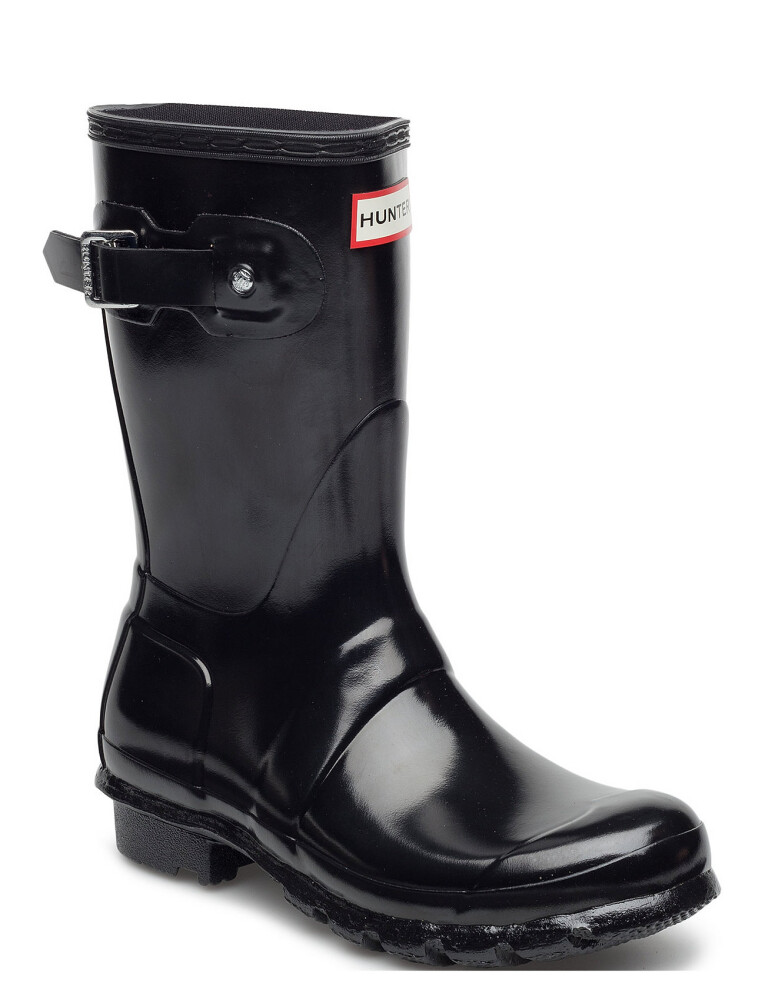 Hunter Womens Original Short Gloss Boot   Black   40/41 - main photo