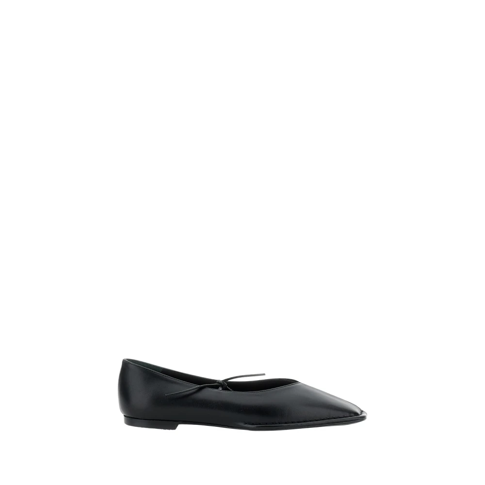 ALOHAS Sway Black Leather Ballet Flats - Black - 40 - main photo