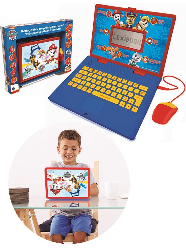 Lexibook, Paw Patrol JC598PAi2 Ordinateur portable éducatif bilingue espagnol/anglais pour enfants avec 124 activités pour apprendre, jeux et musique avec Chase et Marshal, bleu/rouge Lexibook, Paw Patrol JC598PAi2 Ordinateur portable éducatif bilingue espagnol/anglais pour enfants avec 124 activités pour apprendre, jeux et musique avec Chase et Marshal, bleu/rouge