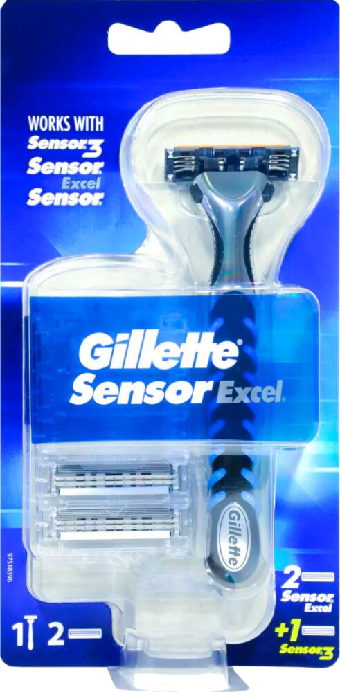 Gillette Sensor EXCEL Razor + 3 stk. Barberblader » Best Pris på ...