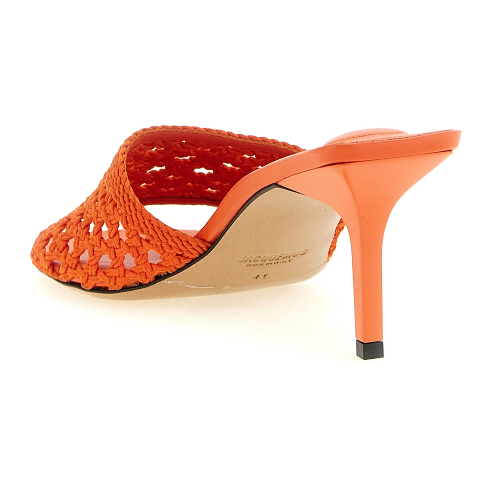 Jacquemus, Dame, Sko, Oransje, 37 EU, - side b