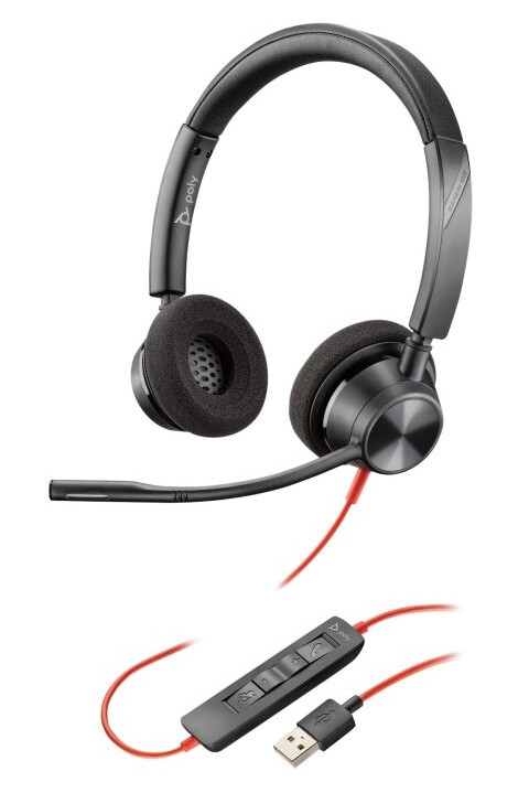 Poly Blackwire 3320 - 3300 Series - Hodesett - On-Ear - Kablet - Usb-A