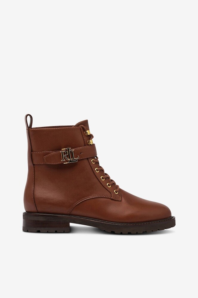 Ralph Lauren Lauren Støvler Burnished Calf Elridge Bootie Brun - main photo