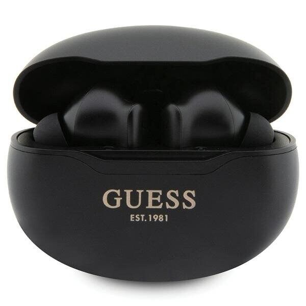 Guess Gutwst50ek Tws Bluetooth-Hodetelefoner + Dockingstasjon Svart/Svart Classic Est