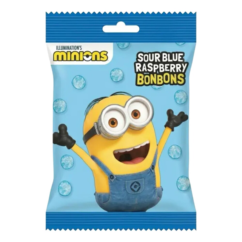 Minion Raspberry Minions Sour Blue Raspberry BonBons 90 g » Best Pris på Prisradar.no