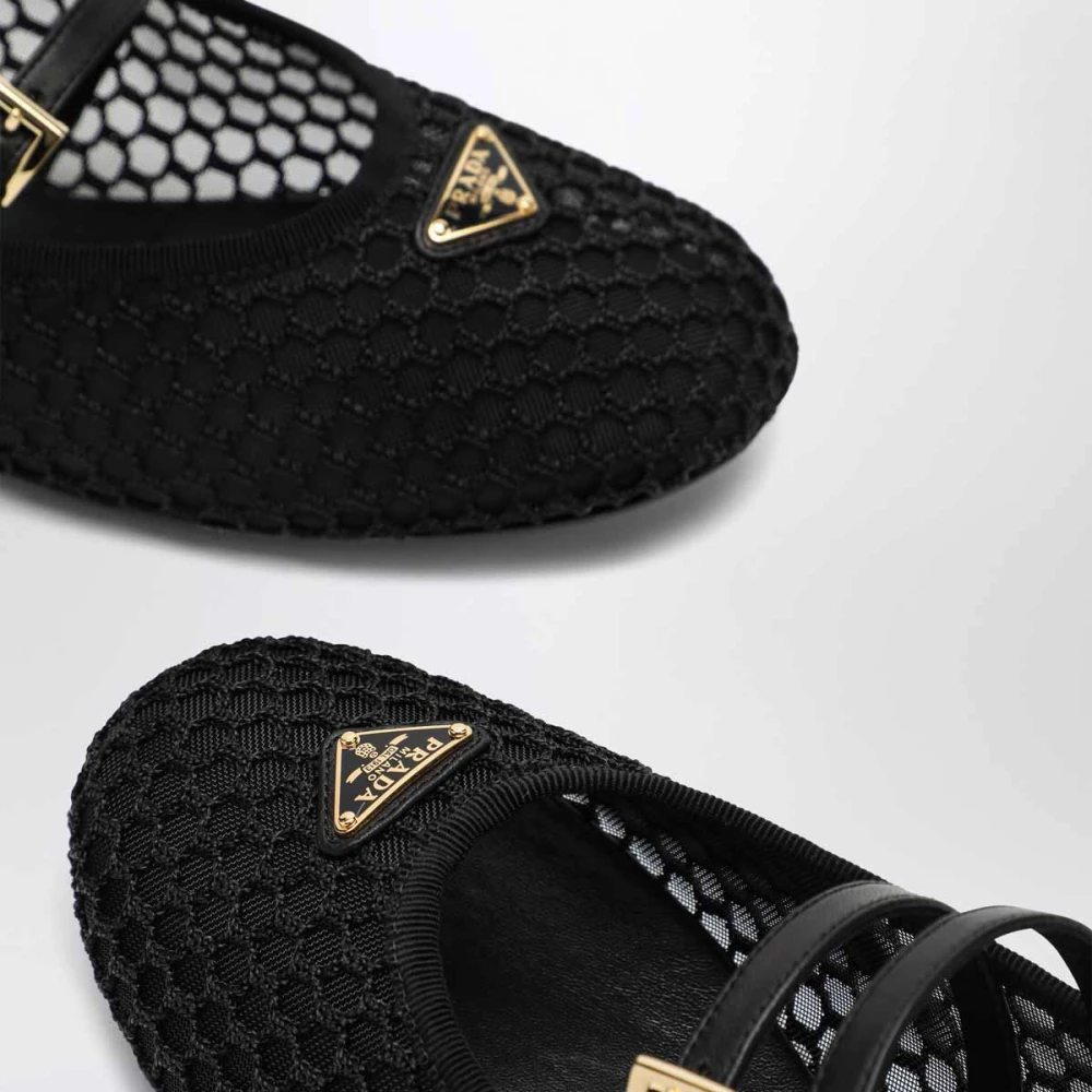 Prada Dame Sko Svart 39 EU, - side b