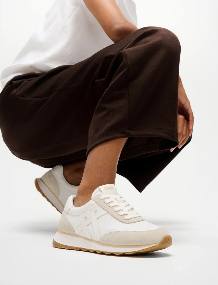 FitFlop Retro Q Ff Fabric/Suede Sneakers   Beige   40 - main photo