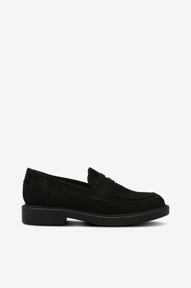 Duffy Loafers i semsket skinnimitasjon Svart - main photo