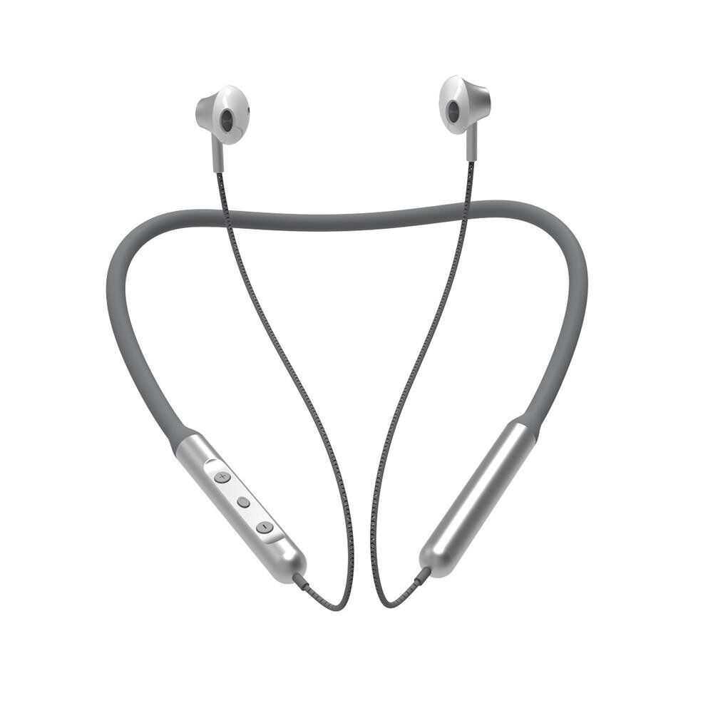 Devia Bluetooth Silicone Neckband In-Ear Hodetelefoner Grå / Sølv