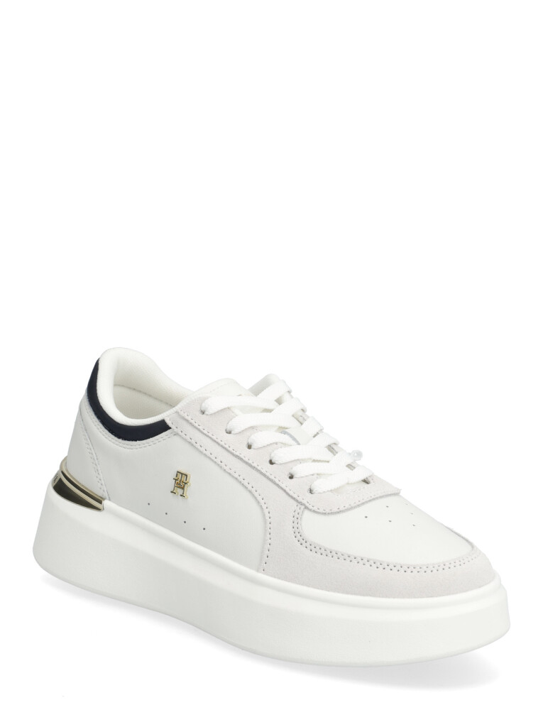 Tommy Hilfiger Th Satin Platform Sneaker - White - 38 - main photo
