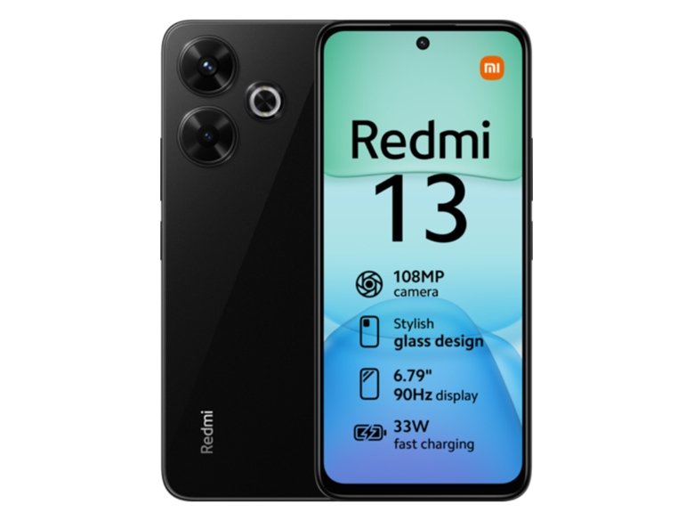 Xiaomi Redmi 13 6GB/128GB Midnatts Sort
