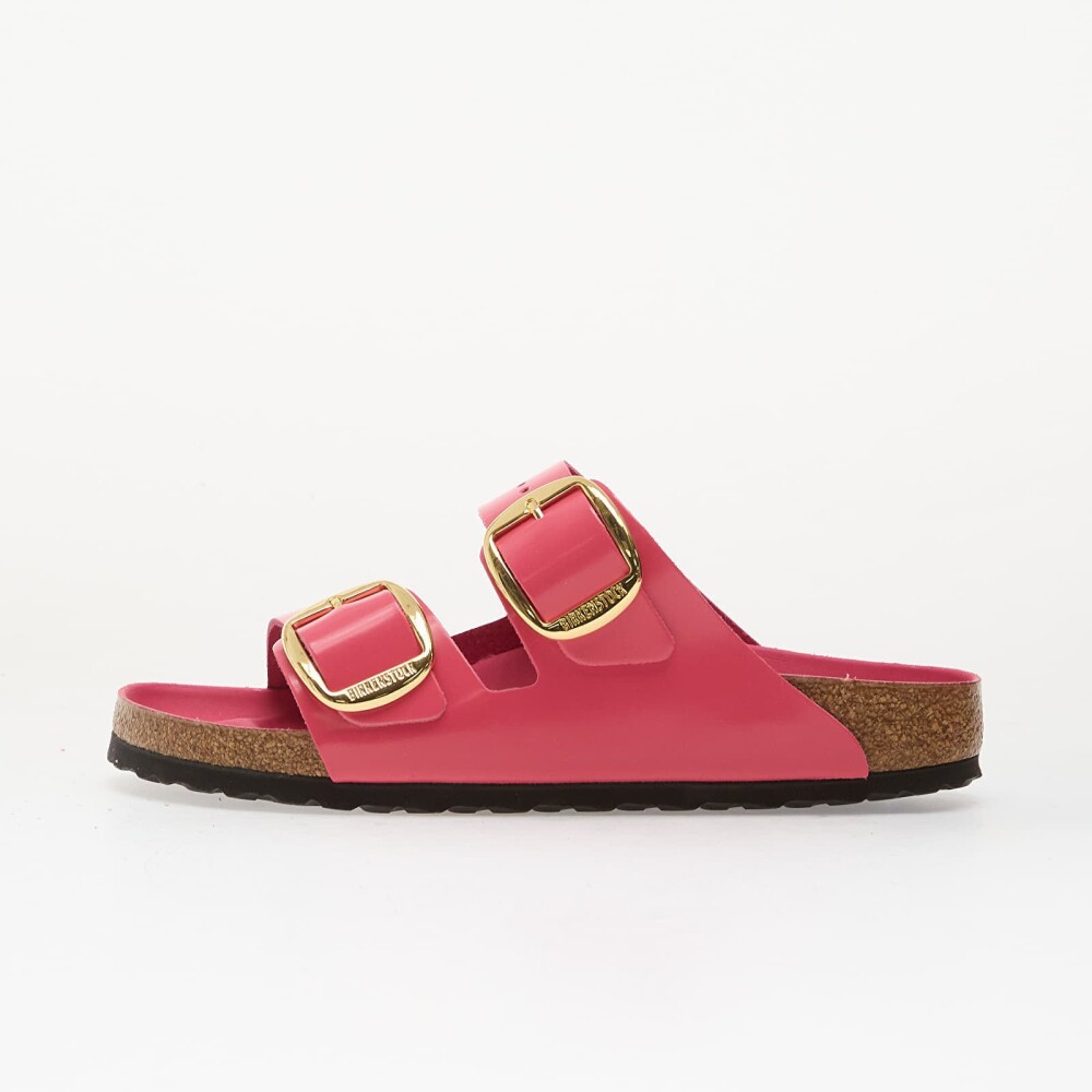 Joggesko Birkenstock Arizona Big Buckle Natural Leather Patent Women High Shine Fuchsia Tulip EUR 36 - main photo