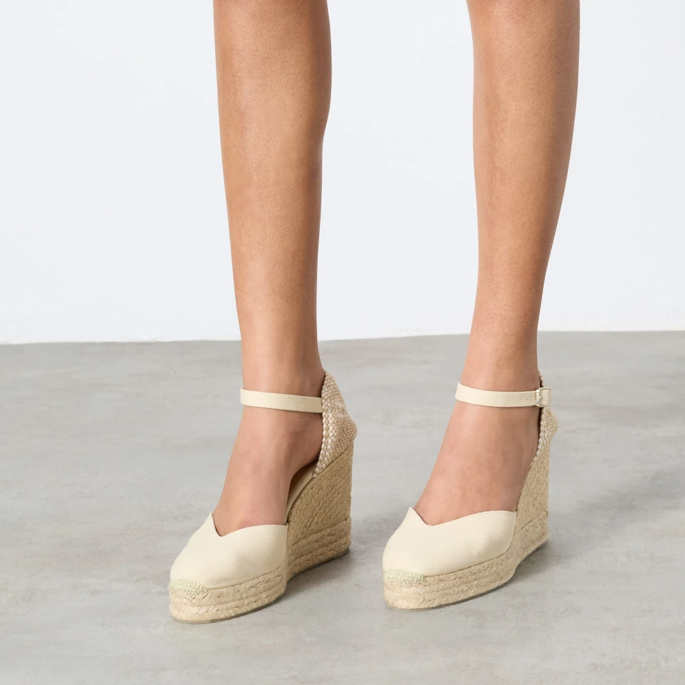 Castañer, Dame, Sko, Beige, 37 EU, - side b