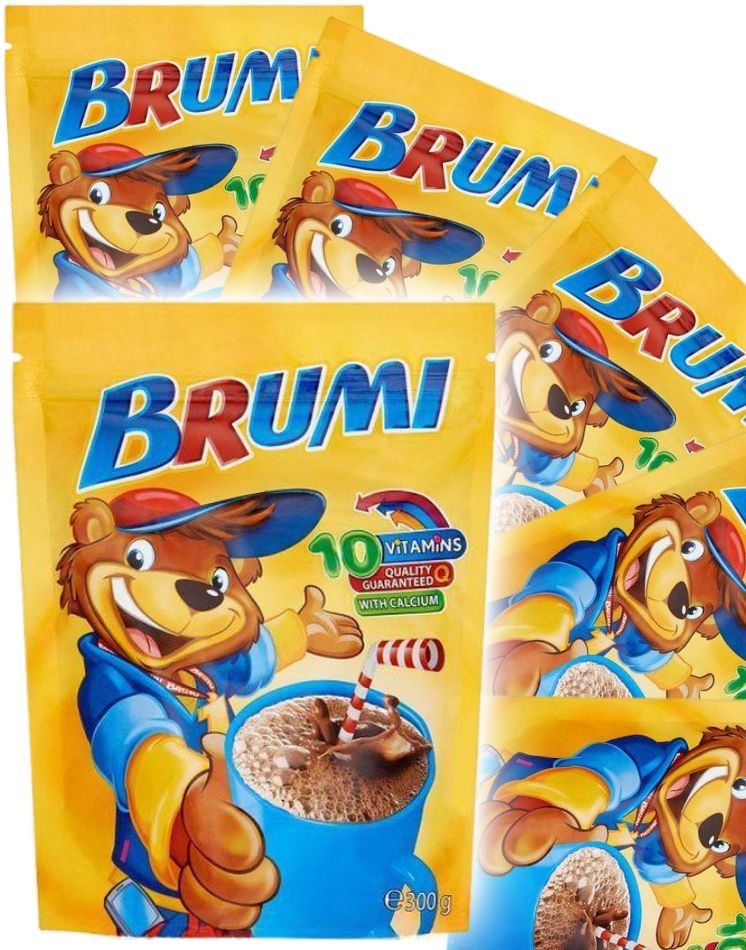Brumi Powder 10 Brumi Instant Cocoa with Vitamins Sjokoladepulver til Drikke Hel ...