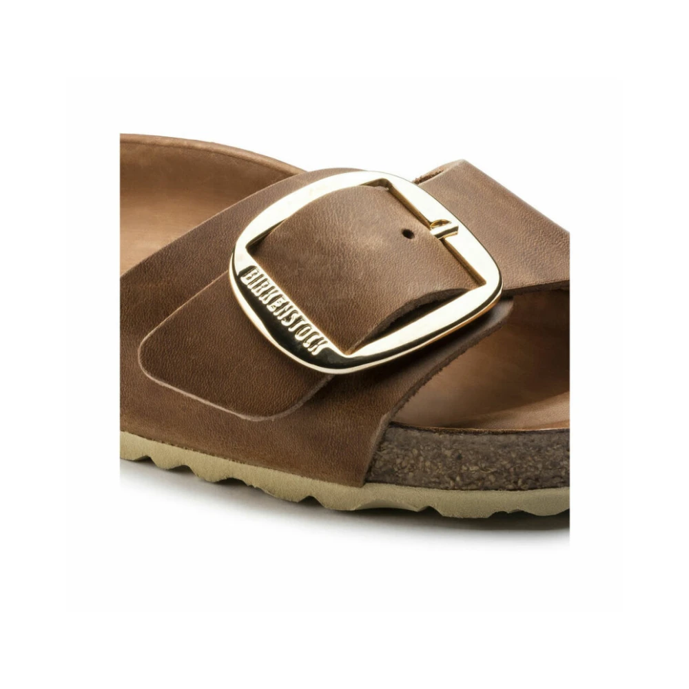 Birkenstock   Sandaler Madrid Big Buckle Leoi Cognac Hex   Brun - side b