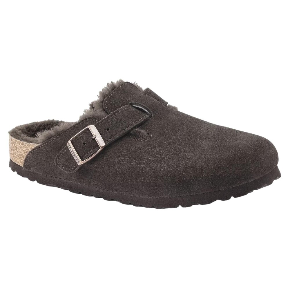 Boston Shearling Suede / Fur Narrow Mocca - side a