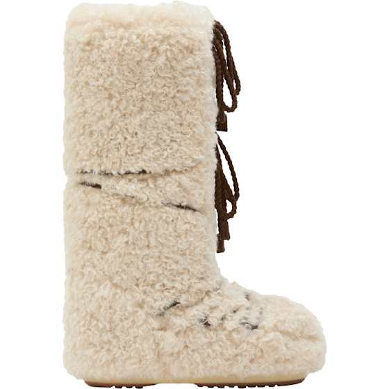 Moon Boot Icon Curly Extra Boots Ecru 35/38 - side b