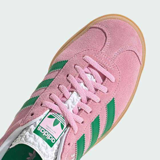 Adidas Gazelle Bold Dame True Pink/Green/Cloud White 39 1/3 - side a