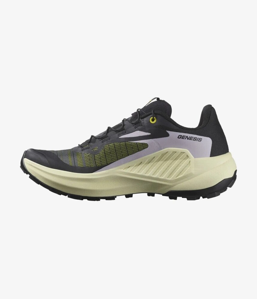 Salomon Women's Genesis Black/sulphur Spring/orchid Petal UK 6.5 / EU 40 - side b