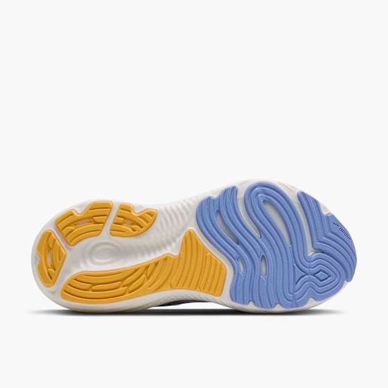 Brooks Glycerin GTS 22 Dame White/Blue Heron/Apricot 39 - side b