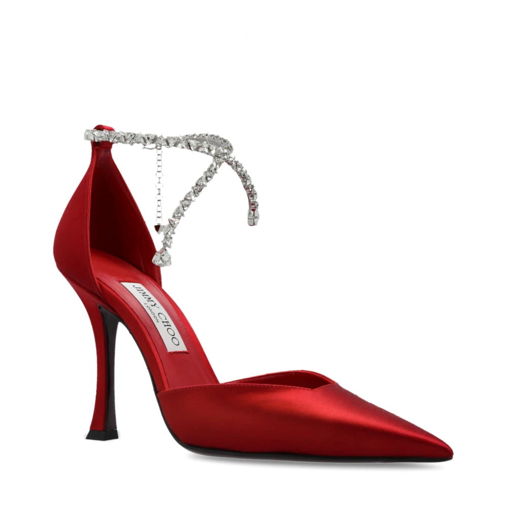 Jimmy Choo Dame Sko Rød 37 EU, - side b