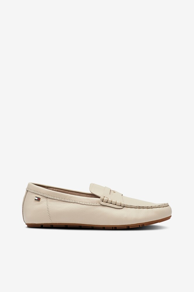 Tommy Hilfiger   Loafers Flag Leather Driver   Beige - main photo
