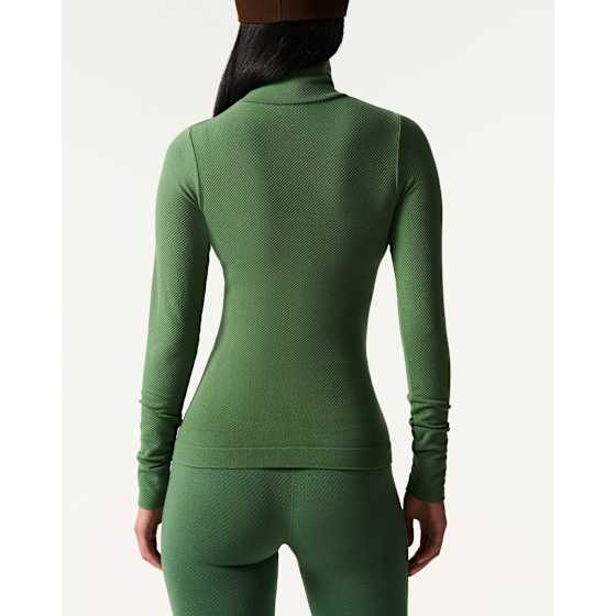 Perfect Moment Seamless Thermal Top Dame Parsian Green XS - side b