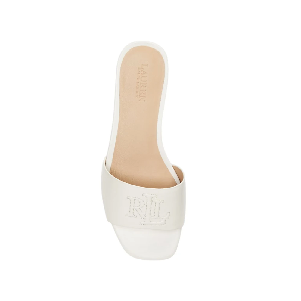 Lauren Ralph Lauren Soft Nappa Everley Sld Sn Sli   White   38 - side b